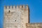 Alhambra tower against blue sky