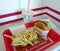 Alhambra USA Los Angeles LA American Cuisine In-n-out Hamburger Combo French Fries Strawberry Milk Shake Fast Food Restaurant
