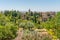 Alhambra viewed from Generalife gardens in Granada, Spain