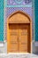 Ali Ibn Abi Talib Mosque Iranian Mosque Hosainia doors, colorful Shia Iranian mosque in Bur Dubai.