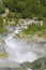 Alibek Waterfall. Dombay Mountains. The Northern Caucas landscapes