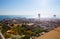 Alicante cityscape skyline in mediterranean sea