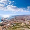 Alicante skyline aerial from Santa Barbara Castle