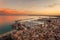 Alicante view at sunset