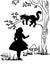 Alice and Cheshire cat. Lewis Caroll s characters in Alice in Wonderland