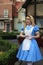 Alice in English village at Disney