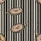 Alice in Wonderland running white rabbit seamless pattern on  Grunge vintage  background