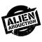 Alien Abduction rubber stamp