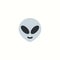 Alien face icon illustration emoji