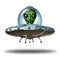 Alien In A Flying Saucer