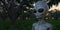 Alien Grey Humanoid Extraterrestrial Being in a forest extremely detailed and realistic high resolution 3d illustration