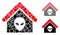 Alien home Mosaic Icon of Tuberous Items