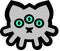 Alien kitty cat ufo three eyed gray