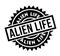 Alien Life rubber stamp