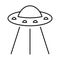 Alien Line Style vector icon which can easily modify or edit