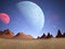 Alien Planet, Desolate Desert background