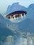 Alien spaceship over Rio De Janeiro