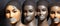 Alienation - Censored and Silenced Women of Color. Standing United with Their Lips Taped in a Powerf