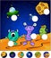 Aliens on the surface of Moon. complete the puzzle and find the