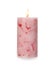 Alight color wax candle on white