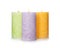Alight color wax candles on white