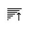 alignment text icon. Simple glyph vector of text editor set icons for UI and UX, website or mobile application