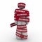 Alimony Man Wrapped in Red Tape Caught Trapped Ex Wife Spousal S