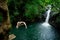 Aling-Aling Waterfall, attraction is the canyoning, waterslides and cliff jumping.
