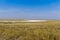 Alkali lake on the prairie in Saskatchewan