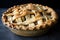 all-american apple pie with a flaky crust and spiced filling