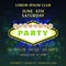 All Bight Party Club Poster Vector