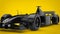 All black formula racing car