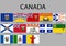 all Flags provinces of Canada.