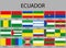 all Flags provinces of Ecuador
