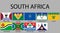 all Flags of regions South Africa