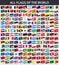 All flags of the world in alphabetical order. Waving style