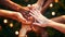 All Hands In People Soft Diffuse Bokeh Focus Friendship Unity Trust Community