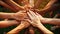 All Hands In People Soft Diffuse Bokeh Focus Friendship Unity Trust Community