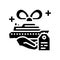 all-inclusive cruise glyph icon vector illustration
