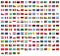 All national flags of the world with names - high quality vector flag isolated on white background