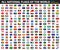 All official national flags of the world . Formal design . Vector