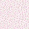 All Over Tiny Pink Flower With White Background, Seamless Pattern