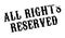 All Rights Reserved rubber stamp