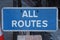 All routes direction sign