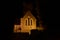 All Saints Church floodlit at Night