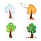 All season tree icons