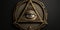 The All-Seeing Eye of the Illuminati in a Triangle, Illustrated