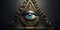 The All-Seeing Eye of the Illuminati in a Triangle, Illustrated