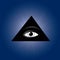 All seeing eye of providence. Masonic symbol