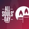 All Souls Day. November 2. Holiday concept. Template for background, banner, card, poster with text inscription. Vector